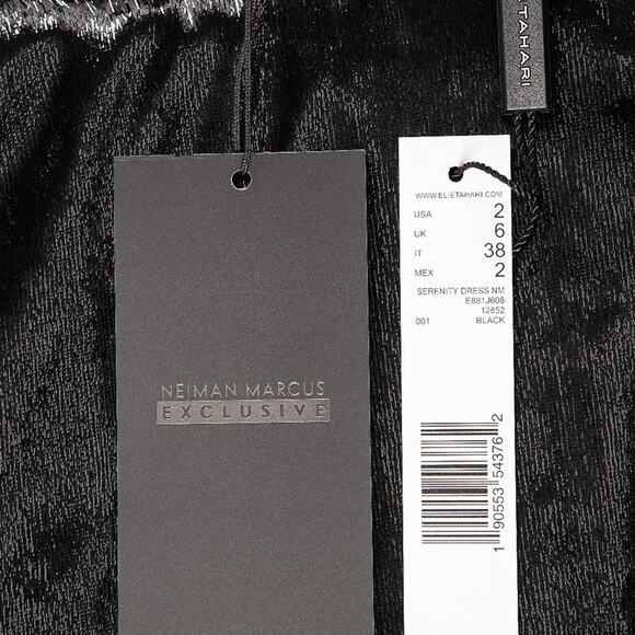 Black Serenity Sleeveless Velvet Shift Dress‎ Size 2 Wedding Guest - Picture 6 of 10